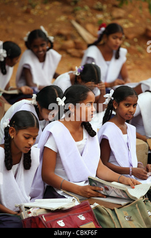 Teen Studenten Andhra Pradesh in Indien Stockfoto