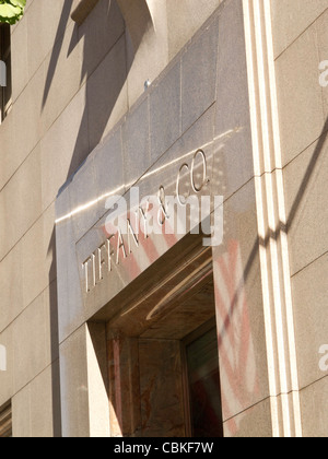 Tiffany & Co., Haupteingang, Fifth Avenue, New York Stockfoto