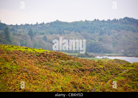 Dunvegan Castle, Clan Macleod, s "Heimat für 800 Jahre, Loch Dunvegan, Isle of Sky, Schottland Stockfoto