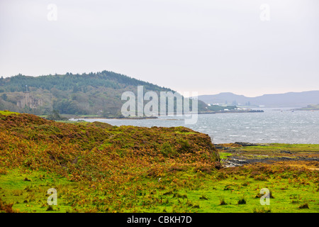 Dunvegan Castle, Clan Macleod, s "Heimat für 800 Jahre, Loch Dunvegan, Isle of Sky, Schottland Stockfoto