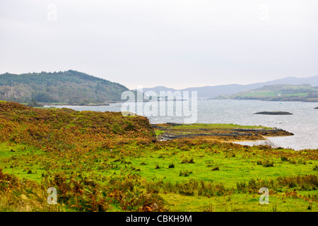 Dunvegan Castle, Clan Macleod, s "Heimat für 800 Jahre, Loch Dunvegan, Isle of Sky, Schottland Stockfoto