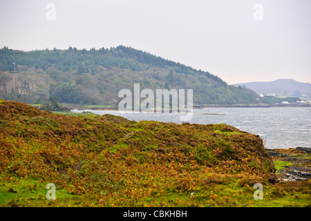 Dunvegan Castle, Clan Macleod, s "Heimat für 800 Jahre, Loch Dunvegan, Isle of Sky, Schottland Stockfoto