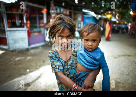 Indischen Blick, Straßenszene in Delhi Stockfoto