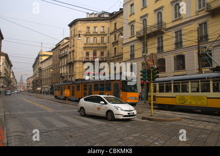 Über orfici Straße zentrale Mailand Lombardei Italien Europa Stockfoto
