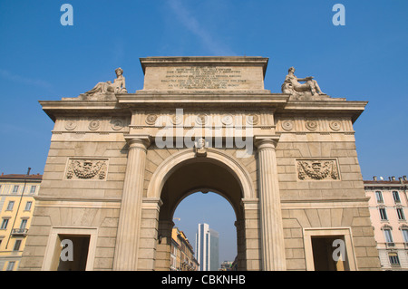 Piazza XXV Aprile Platz Porta Garibaldi Bezirk Mailand Lombardei Italien Europa Stockfoto