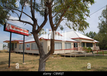 Im Winton Club in Winton, Outback Queensland, die australische Fluggesellschaft Qantas wurde registriert, und der ersten Vorstandssitzung Stockfoto