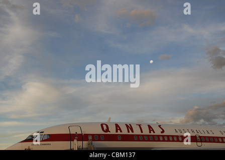 Historischen Boeing 707 Flugzeuge im Qantas Gründer Museum in Longreach, Outback Queensland, Australien Stockfoto