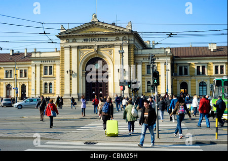 Belgrad Hauptbahnhof in Belgrad. Belgrad (Beograd) Hauptbahnhof wurde zwischen 1882 und 1885 gebaut. Stockfoto