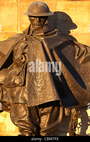 Die Fahrer und Scheibenwischer Memorial Statue in Melbourne Australien lebt verloren bei den kämpfen bei Ypern, WW1 Anzac Tag Stockfoto