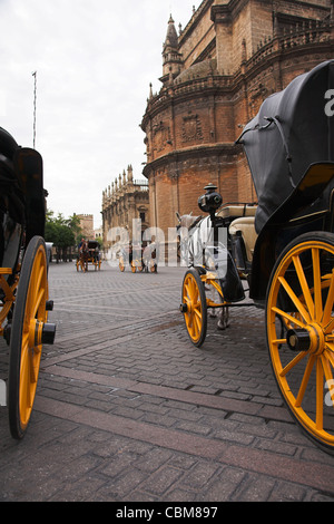 Plaza De La Virgen de Los Reyes, Sevilla, Spanien Stockfoto