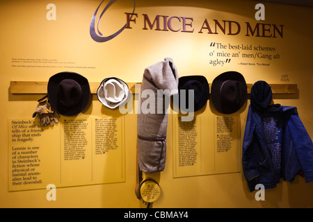 USA, California, Salinas, National Steinbeck Center, Museum, Heimatstadt Schriftsteller John Steinbeck, Display Of Mice and Men Stockfoto