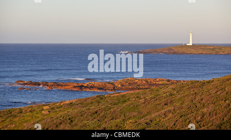 Cape Leeuwin Leuchtturm, an der südwestlichen Spitze von Australien, wo sich zwei Ozeane treffen. Stockfoto