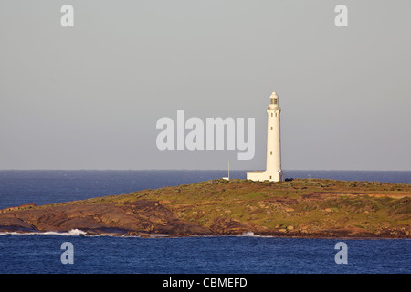 Cape Leeuwin Leuchtturm, an der südwestlichen Spitze von Australien, wo sich zwei Ozeane treffen. Stockfoto
