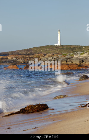 Cape Leeuwin Leuchtturm, an der südwestlichen Spitze von Australien, wo sich zwei Ozeane treffen. Stockfoto
