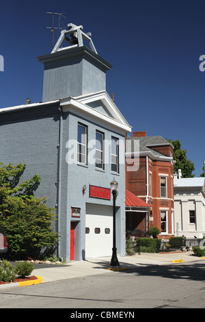 Washington Fire Company Nummer 2. Historische Feuerwache. Madison, Indiana, USA. Stockfoto