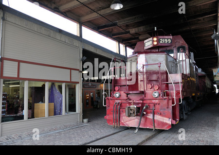 Grapevine Nostalgiezug in Schlachthöfen, Fort Worth, Texas, USA Stockfoto