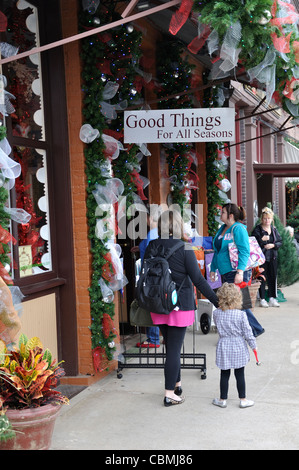 Weihnachts-shopping in Grapevine, Texas, USA Stockfoto