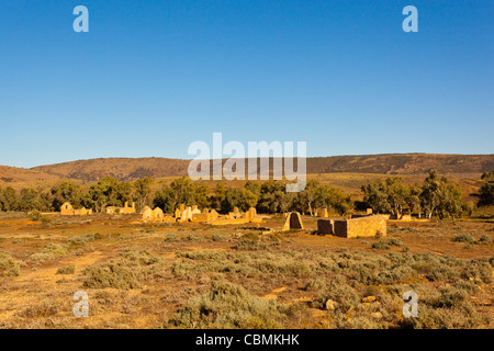 Ruinen des Kanyaka Homestead in der Nähe von Hawker in den Flinders Ranges in South Australia outback Stockfoto