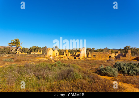 Ruinen des Kanyaka Homestead in der Nähe von Hawker in den Flinders Ranges in South Australia outback Stockfoto