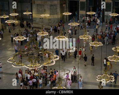 Hagia Sophia innen ISTANBUL Stockfoto