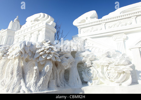 Sun Island Park, Eis und Schnee Festival, Harbin, China, Heilongjiang Stockfoto