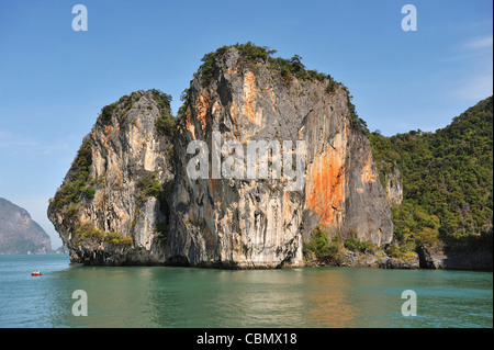 Felsen der Phang Nga Bay, Phang Nga, Thailand Stockfoto