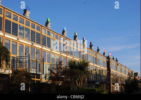 Beddington Zero Energy Development ist eine bahnbrechende Entwicklung sozial und ökologisch nachhaltige Häuser Sutton UK Stockfoto