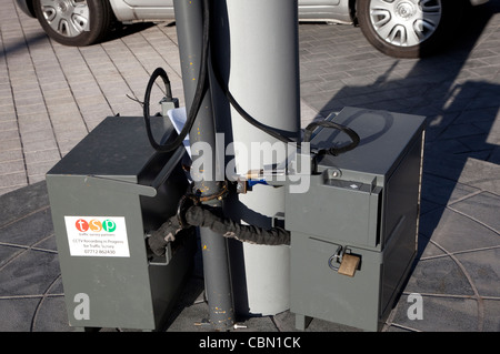 CCTV-Anlagen für Verkehrserhebung in Central London street Stockfoto
