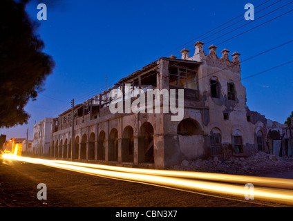 Ehemaligen Osmanischen Reiches Haus kein Menschen Auto vorbei an Berbera Somaliland Stockfoto