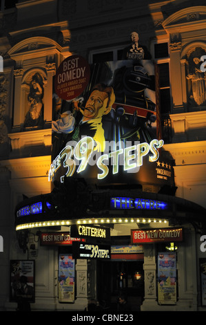 39 Stufen am Criterion Theatre, Piccadilly Circus, London. Stockfoto