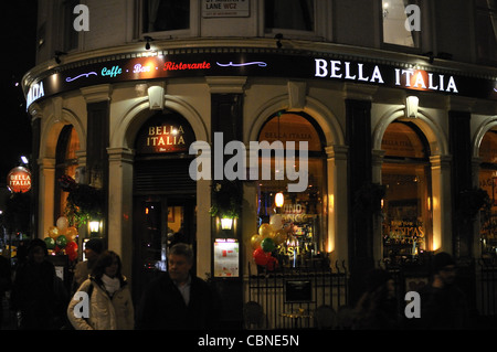 Bella Italia Restaurant, London, UK. Stockfoto