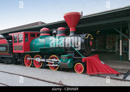 Chattanooga, Tennessee Chattanooga Choo Choo historisches Hotel, alte Eisenbahn, die Gebrauchtwagen sind jetzt als Restaurants und Zimmer Stockfoto