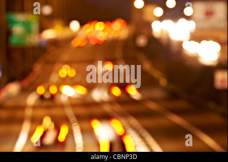 Autobahnverkehr - abstrakt Stockfoto