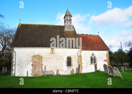 St Botolph Pfarrkirche, Hardham, West Sussex Stockfoto