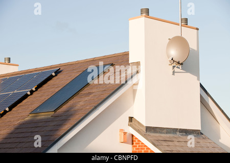 Gentoo Bauherr Hutton Aufstieg Wohnsiedlung in Sunderland, UK. Hutton Dach setzt neue Maßstäbe im grünen bauen. Stockfoto