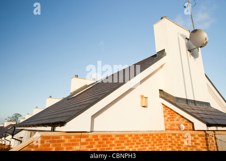 Gentoo Bauherr Hutton Aufstieg Wohnsiedlung in Sunderland, UK. Hutton Dach setzt neue Maßstäbe im grünen bauen. Stockfoto