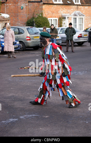 Odiham Mummers Boxing Day Leistung, Odiham, Hampshire, England Stockfoto