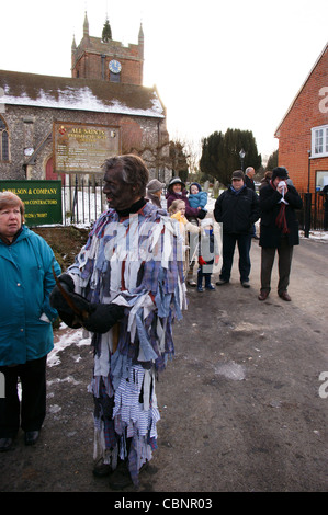 Odiham Mummers Boxing Day Leistung, Odiham, Hampshire, England Stockfoto