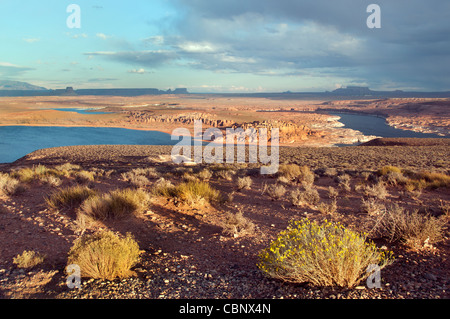 Wüste Utah, Sandsteinformationen, Lake Powell , Glenn Canyon Stockfoto