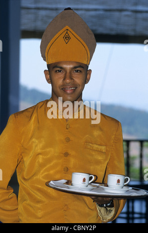 Tee-Server, Amaya Hills Hotel, Kandy, Sri Lanka Stockfoto