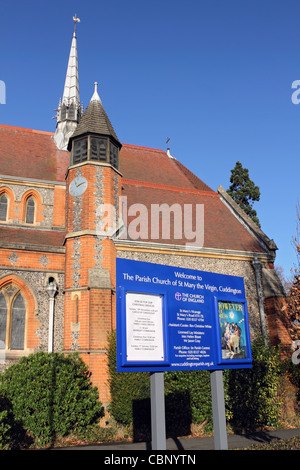 Heiliges Marys Kirche, der Avenue, Worcester Park Surrey England UK Stockfoto