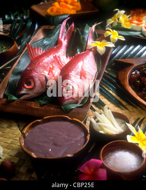 Luau Essen, Hawaii Stockfoto