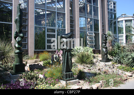 Henry Moore Skulpturen im Atlanta Botanical Garden Stockfoto