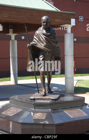 Mahatma Gandhi-Statue an Martin Luther King Jr., National Historic Site, Atlanta, Georgia Stockfoto