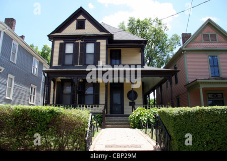 Martin Luther King, Jr. wurde am 15. Januar 1929 in diesem Haus in 501 Auburn Avenue, Atlanta, Georgia geboren. Stockfoto