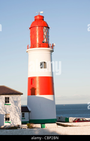 Souter Leuchtturm an der Nordostküste zwischen Sunderland und Newcastle Stockfoto