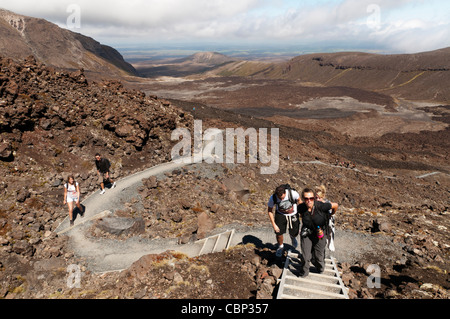 Tongariro crossing National Park, Neuseeland Stockfoto