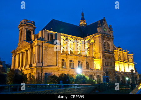 Der Kirche Saint-Eustache St. Paris Frankreich Stockfoto