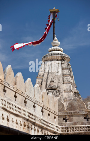 Ranakpur Jain-Tempel in Gegenden Garcias in Pali Bezirk von Rajasthan, Westindien Stockfoto