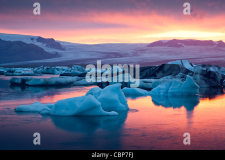 Gletscherlagune Jökulsárlón, Island Stockfoto
